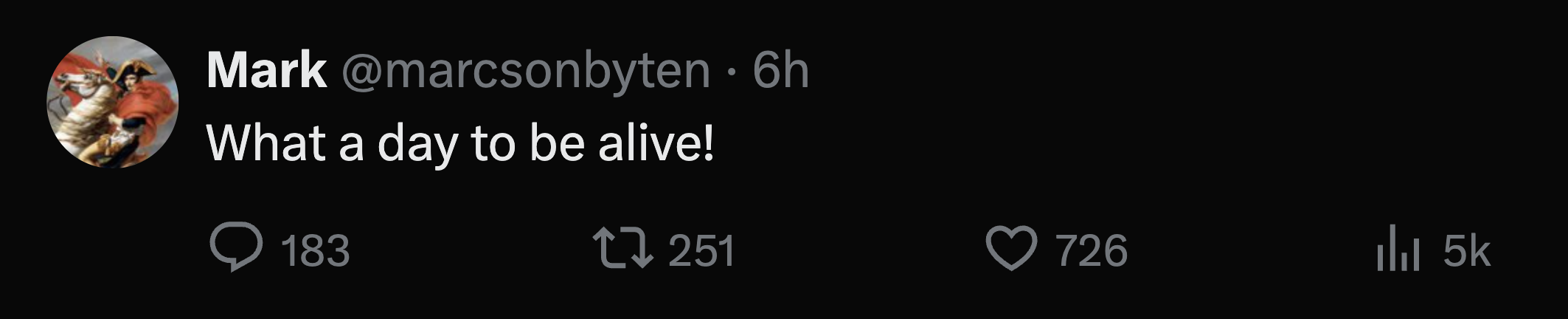 Tweet after boosting